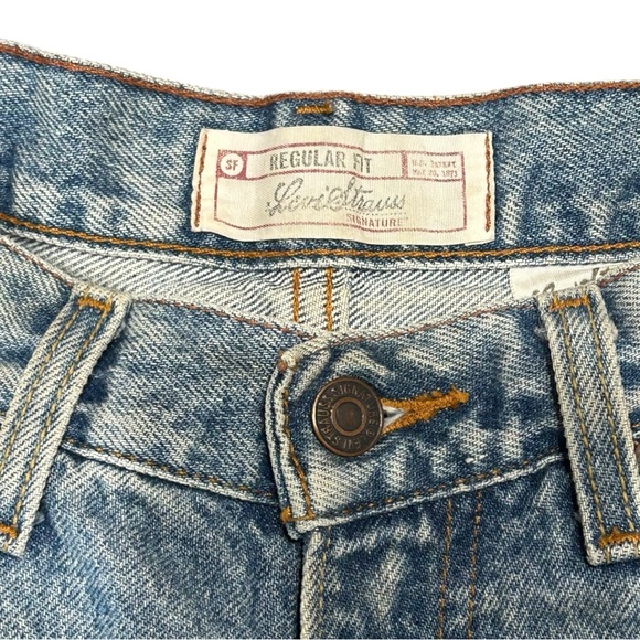 Levi Strauss Signature Jeans 31x32 Faded Straight Leg Y2K Denim - Picture 5 of 7